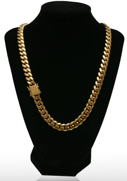 Hip-Hop Inspired 10mm Cuban Link Chain