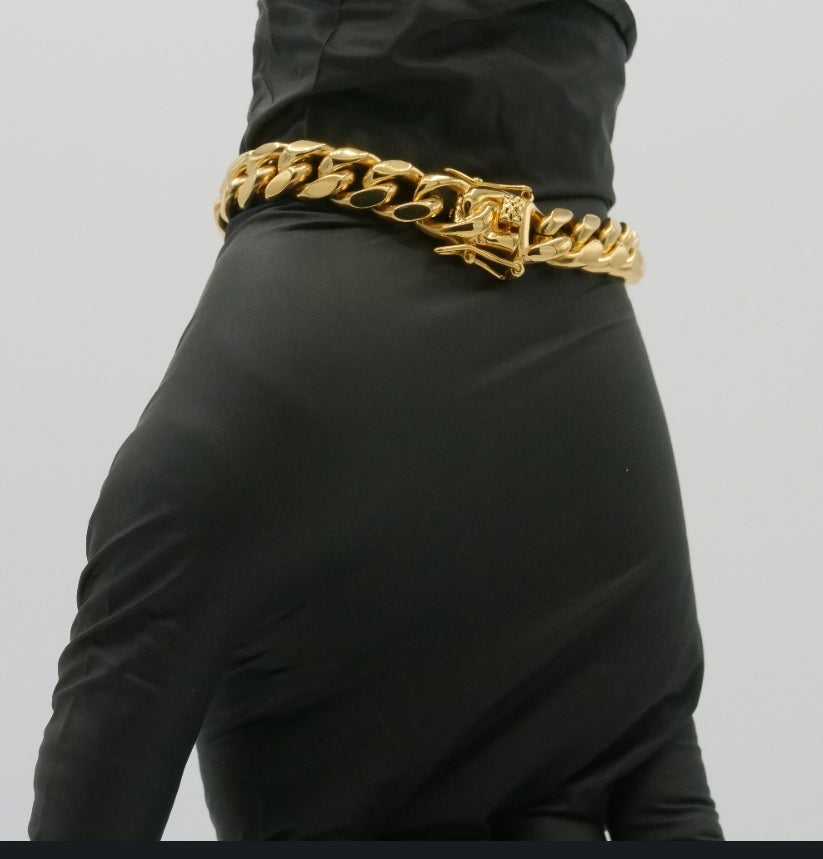 Hip-Hop Inspired 10mm Cuban Link Bracelet