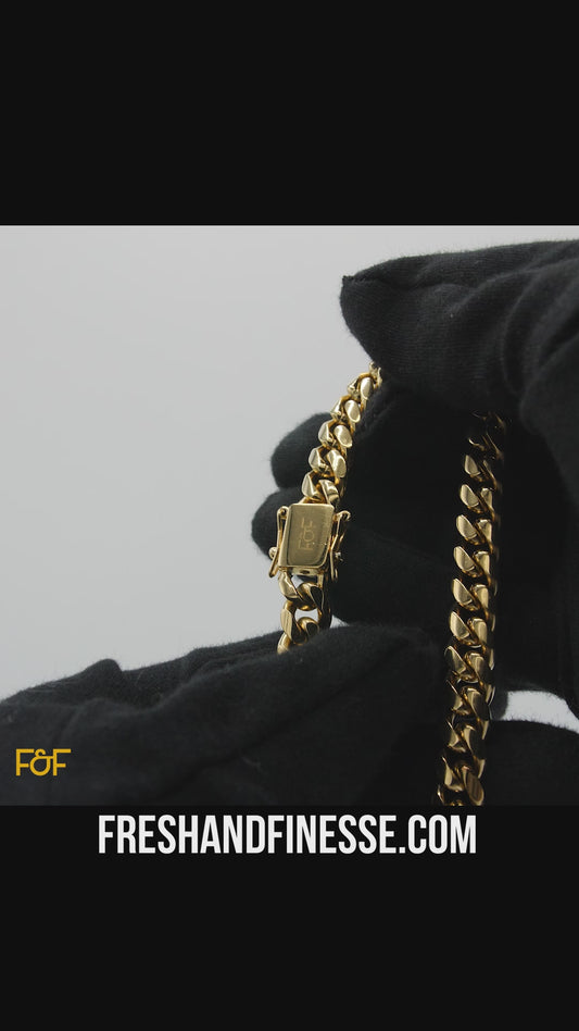 Hip-Hop Inspired 10mm Cuban Link Chain